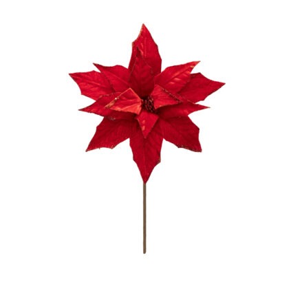 POINSETIA VELUDO VERMELHO - ALT 33 CM X DIAM 35 CM (CF0481)
