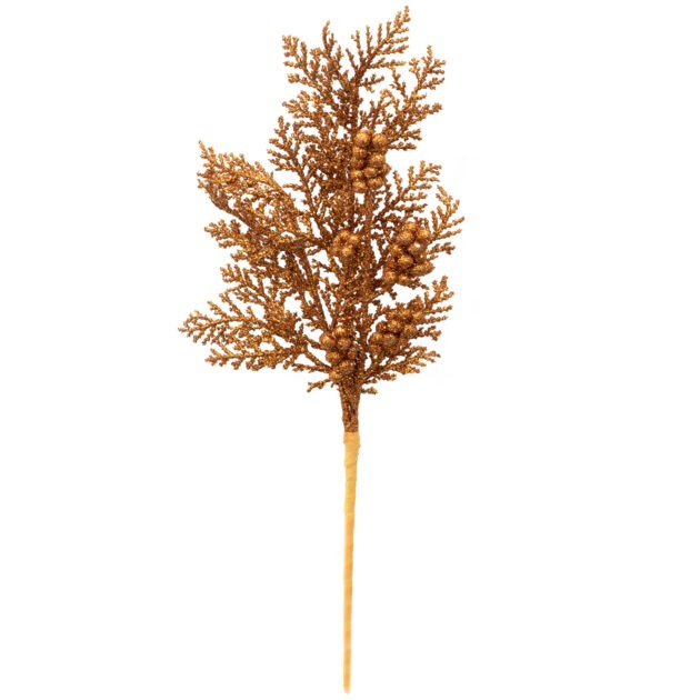 HASTE NATALINA LARANJA - ALT 35 CM (CF0709)