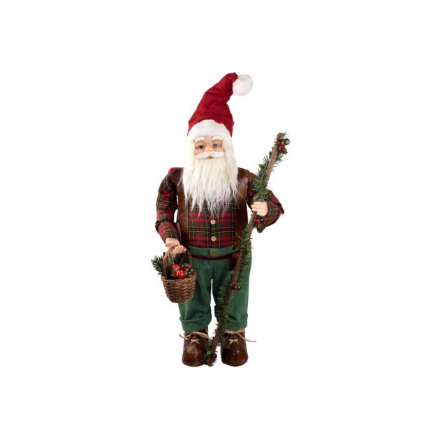 PAPAI NOEL COM CESTO - ALT 45 CM (CS0116)
