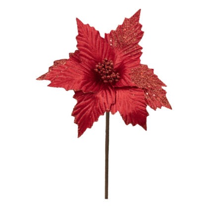 HASTE POINSETIA VERMELHA - ALT 28 CM (CF1022)