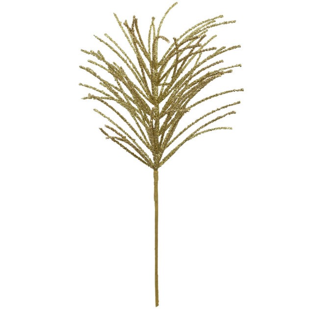 HASTE NATALINO COM GLITTER DOURADO - ALT 64 CM (CF1286)