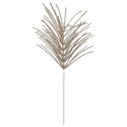 HASTE NATALINO COM GLITTER CHAMPAGNE - ALT 64 CM (CF1287)