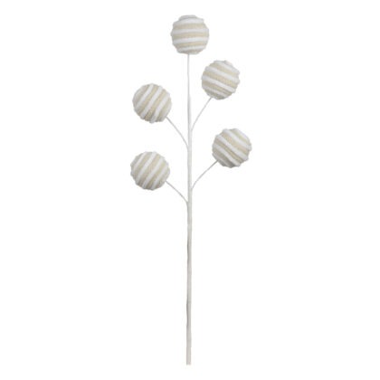 HASTE BOLINHAS BEGE - ALT 50 CM (CF1224)