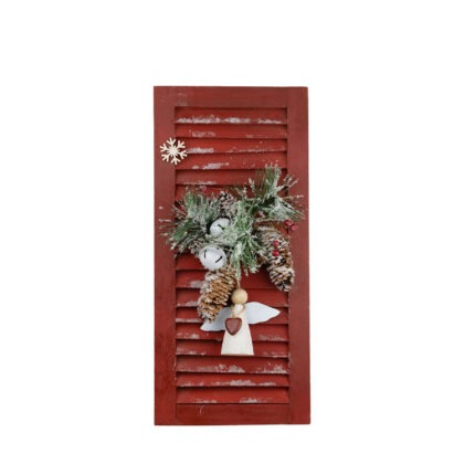 PENDENTE JANELA COM PINHA E GUIZO - ALT 50 CM X DIAM 22 CM (CA0124)