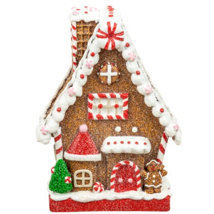CASINHA GINGERBREAD RESINA - ALT 18 CM X LARG 10 CM (CA0145)