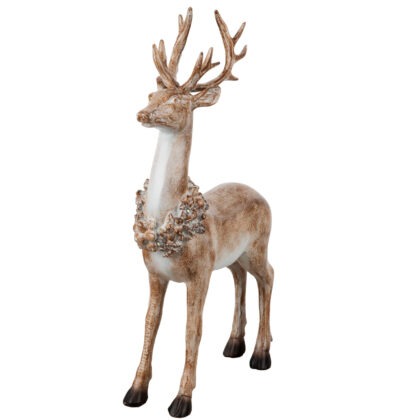 RENA RESINA C/ LED - ALT 33 CM X LARG 21 CM (CA0154)