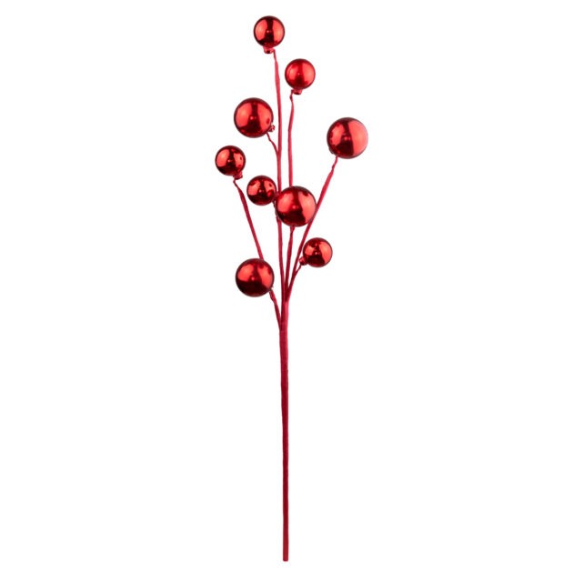 HASTE BOLINHAS VERMELHO - ALT 55 CM (CF0148)