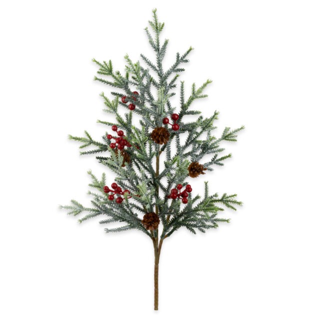 HASTE PINHEIRO C/ BERRY E PINHA - ALT 50 CM (CF0488)