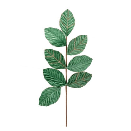 HASTE BOLINHAS VELUDO VERDE X 6 ALT 65 CM (CF0687)