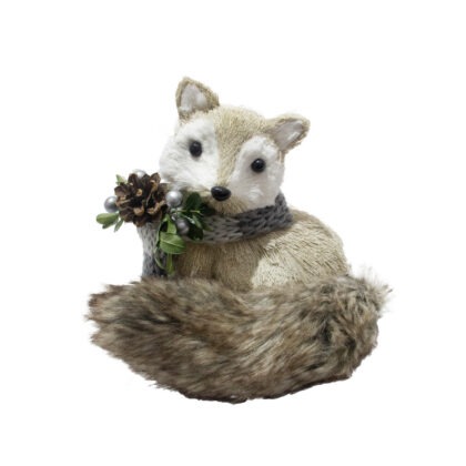 RAPOSA CACHECOL CINZA P NORTH - ALT 17 CM X LARG 17 CM (CL0500)