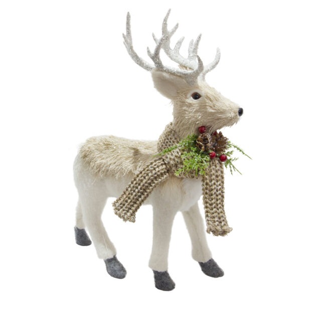 CERVO CACHECOL BEGE - ALT 33 CM X LAR 22 CM (CL0523)