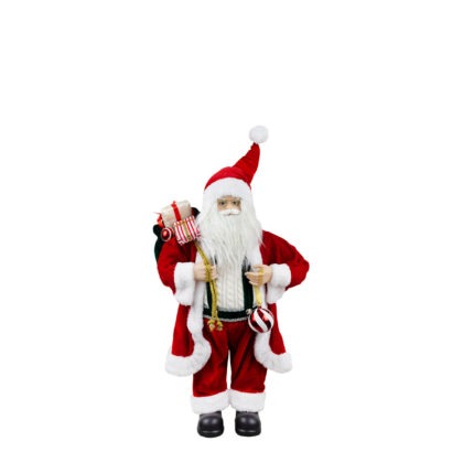 PAPAI NOEL VERMELHO VELUDO - ALT 45 CM (CS0183)