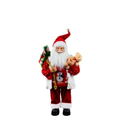 PAPAI NOEL TRICOT BONECO NEVE - ALT 45 CM (CS0187)