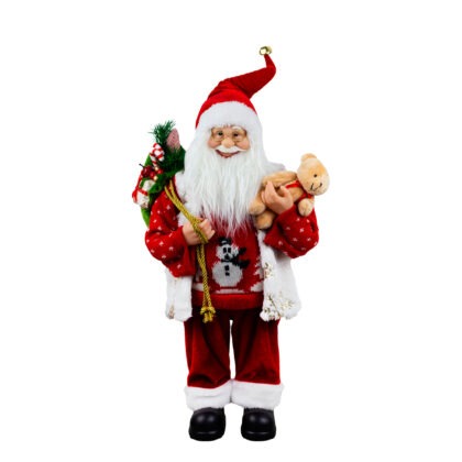 PAPAI NOEL TRICOT BONECO NEVE - ALT 60 CM (CS0188)