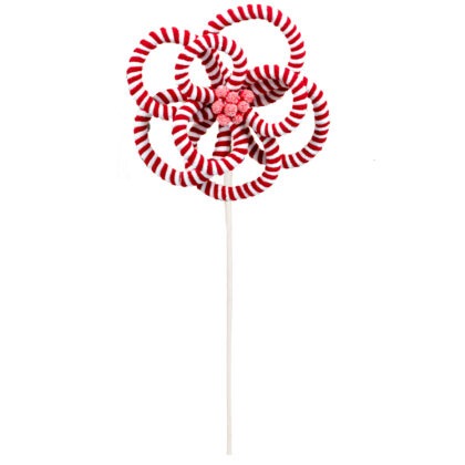 POINSETIA VAZADA VERMELHO E BRANCO  X 8 -ALT 58 CM DIAM 25 CM (CF0619)