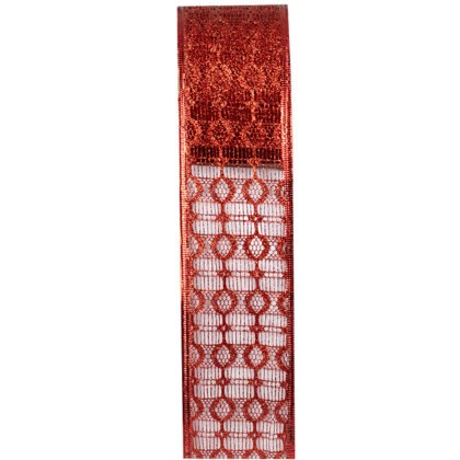 FITA NATALINA VERMELHA - COMP 9.14 M X LARG 6.3 CM (CR0019)