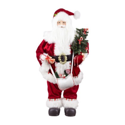 PAPAI NOEL COM PINHEIRO - ALT 80 CM (CS0135)