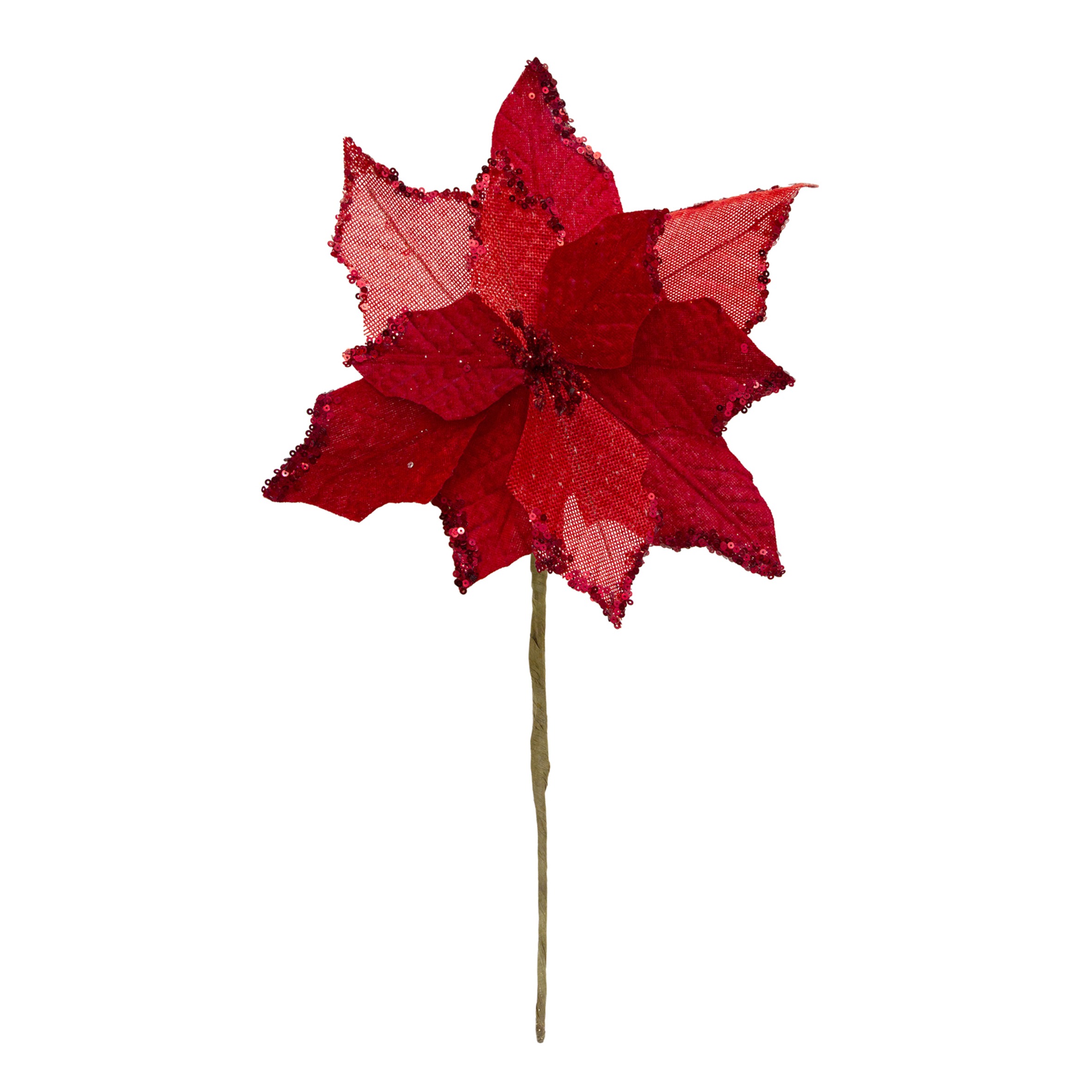 POINSETIA VERMELHO - ALT 26 CM DIAM 25 CM (CF0408)