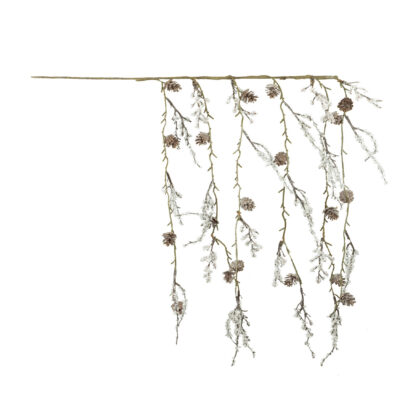 HASTE COM PINHA E CRISTAIS - ALT 90 CM (CF1355)