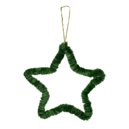 PENDENTE ESTRELA VERDE - ALT 15 CM (CA0284)