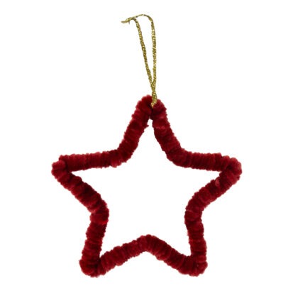 PENDENTE ESTRELA VERMELHO - ALT 15 CM (CA0286)