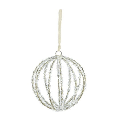 PENDENTE BOLA COM PEDRARIA - DIAM 15 CM (CA0288)