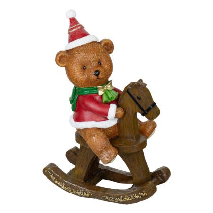 URSO NO BALANCO RESINA - ALT 32 CM (CA0296)