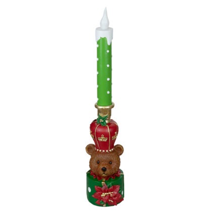 VELA URSO RESINA COM LED - ALT 45 CM (CA0301)