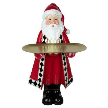 PAPAI NOEL COM BANDEJA RESINA - ALT 50 CM (CA0306)