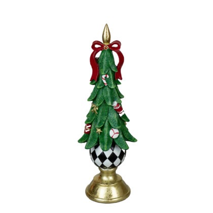 ARVORE LOLLIPOP RESINA - ALT 38 CM (CA0308)