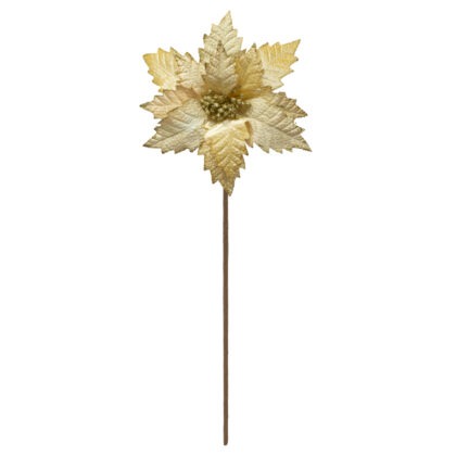 POINSETIA DOURADO - ALT 66 CM X DIAM 28 CM (CF0334)