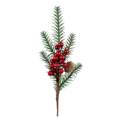 HASTE BERRY COM PINHA - ALT 32 CM (CF1026)