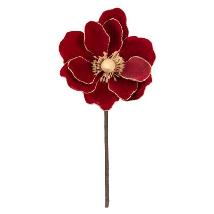 POINSETIA VELUDO VERMELHO X 11 - ALT 35 X DIAM 23 CM (CF1094)