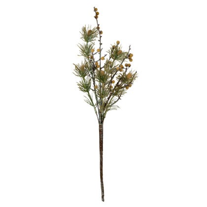 HASTE FOLHAGEM COM SEMENTE MARROM - ALT 55 CM (MX232-MR)