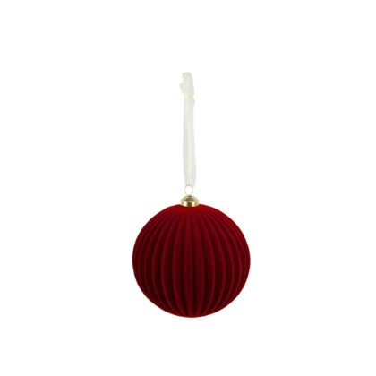 BOLA VELUDO BORDO C/ 2 - DIAM 10 CM (CE0443)