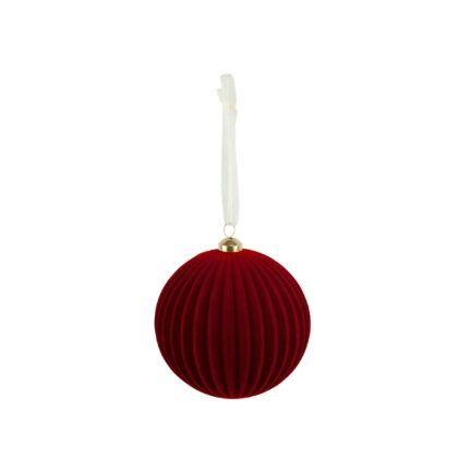BOLA VELUDO BORDO C/ 2 - DIAM 12 CM (CE0444)