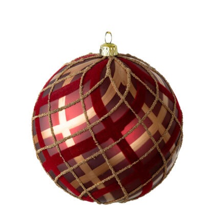 BOLA BORDO COM DOURADO C/3 - DIAM 10 CM (CE0473)