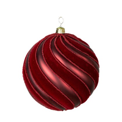 BOLA BORDO COM VELUDO C/3 - DIAM 10 CM (CE0476)