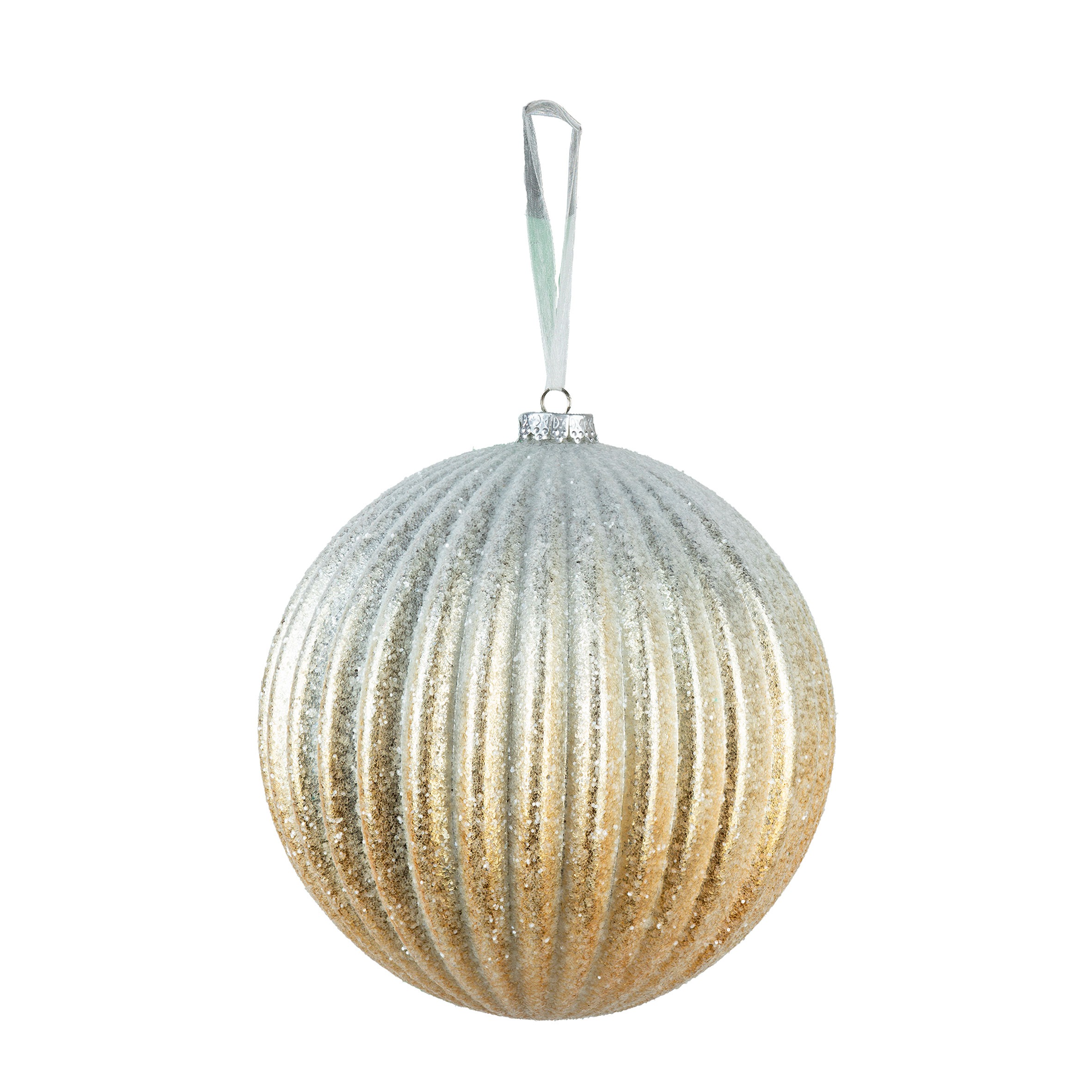 BOLA CHAMPAGNE DEGRADE C/ 2 - DIAM 10 CM (CE0493)