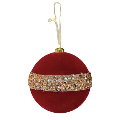 BOLA BORDO VELUDO C/1 - DIAM 15 CM (CE0510)