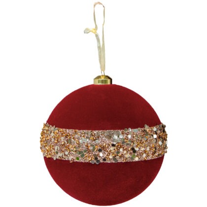 BOLA BORDO VELUDO C/1 - DIAM 20 CM (CE0511)