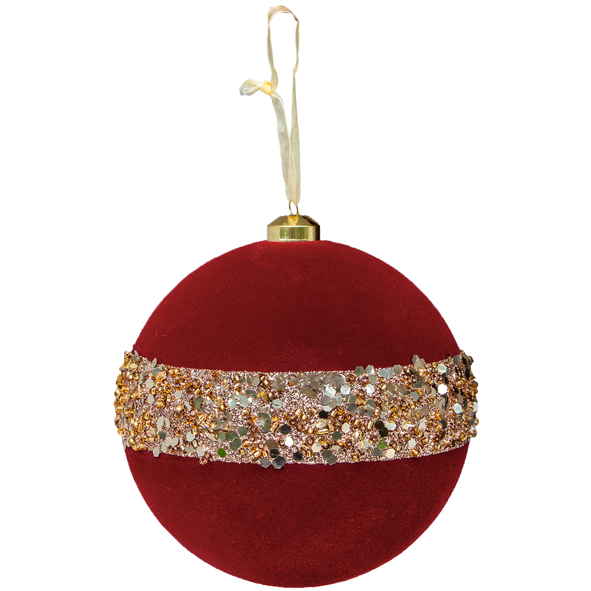 BOLA BORDO VELUDO C/1 - DIAM 20 CM (CE0511)