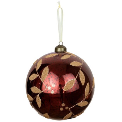 BOLA BORDO COM FOLHAGEM C/1 - DIAM 20 CM (CE0525)