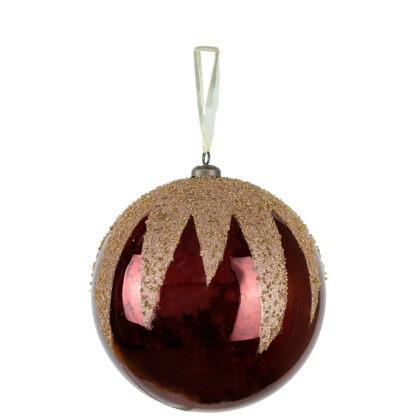 BOLA BORDO COM GLITTER C/ 1 - DIAM 20 CM (CE0538)