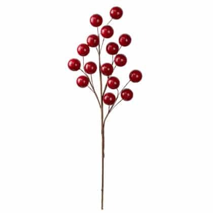 HASTE BOLINHAS VERMELHO - ALT 50 CM (CF0734)