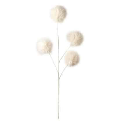 HASTE BOLINHAS BRANCO - ALT 60 CM (CF0919)