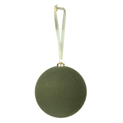 BOLA OLIVA VELUDO C/1 - DIAM 15 CM (CE0543)