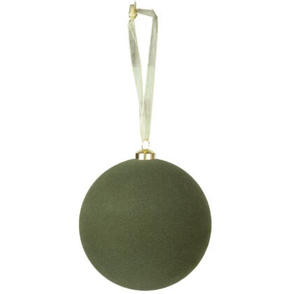 BOLA OLIVA VELUDO C/1 - DIAM 20 CM (CE0544)