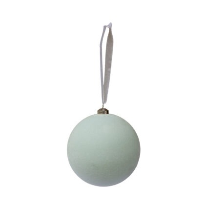 BOLA MENTA VELUDO C/ 2 - DIAM 10 CM (CE0545)