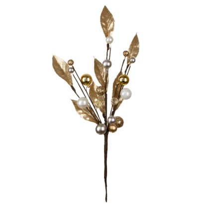 HASTE DOURADA COM GLITTER - ALT 46 CM (CF1066)